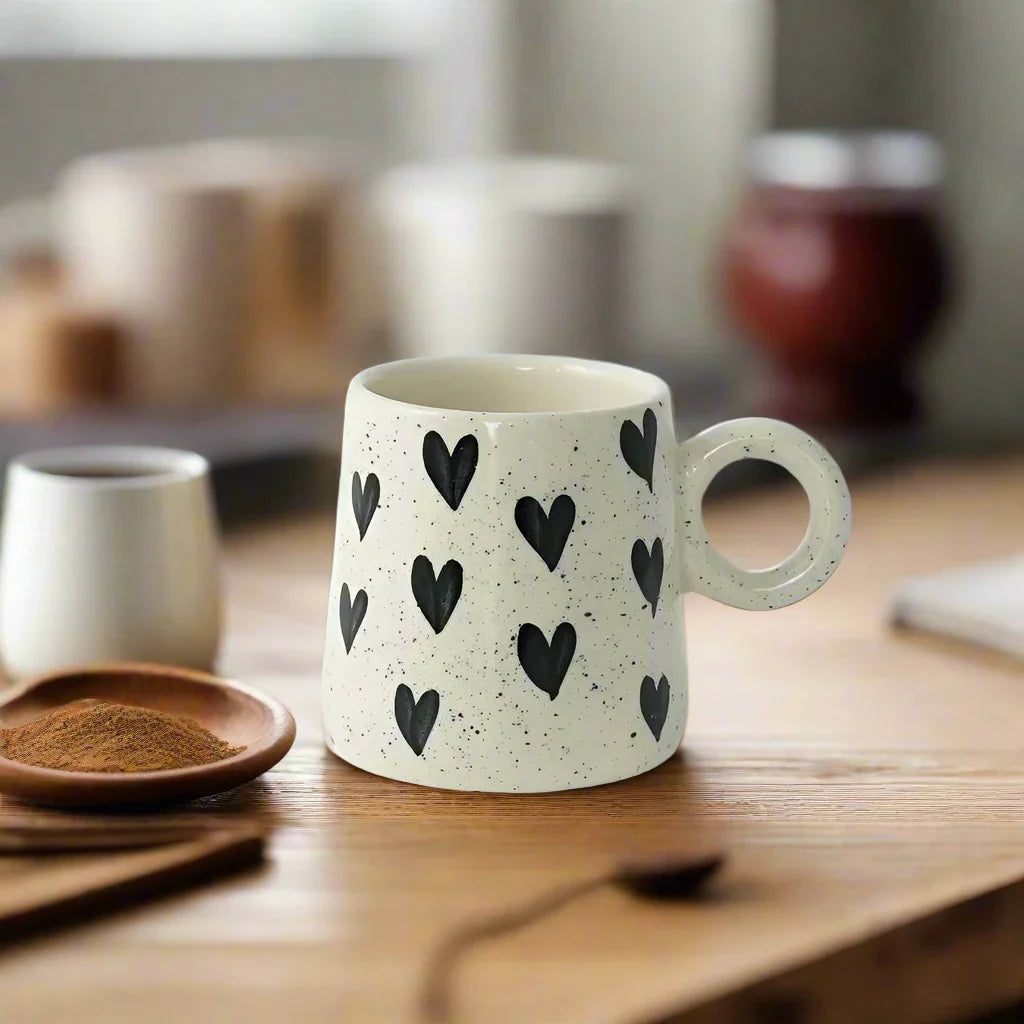 Heartfelt Sips Ceramic Mug - 310 ml