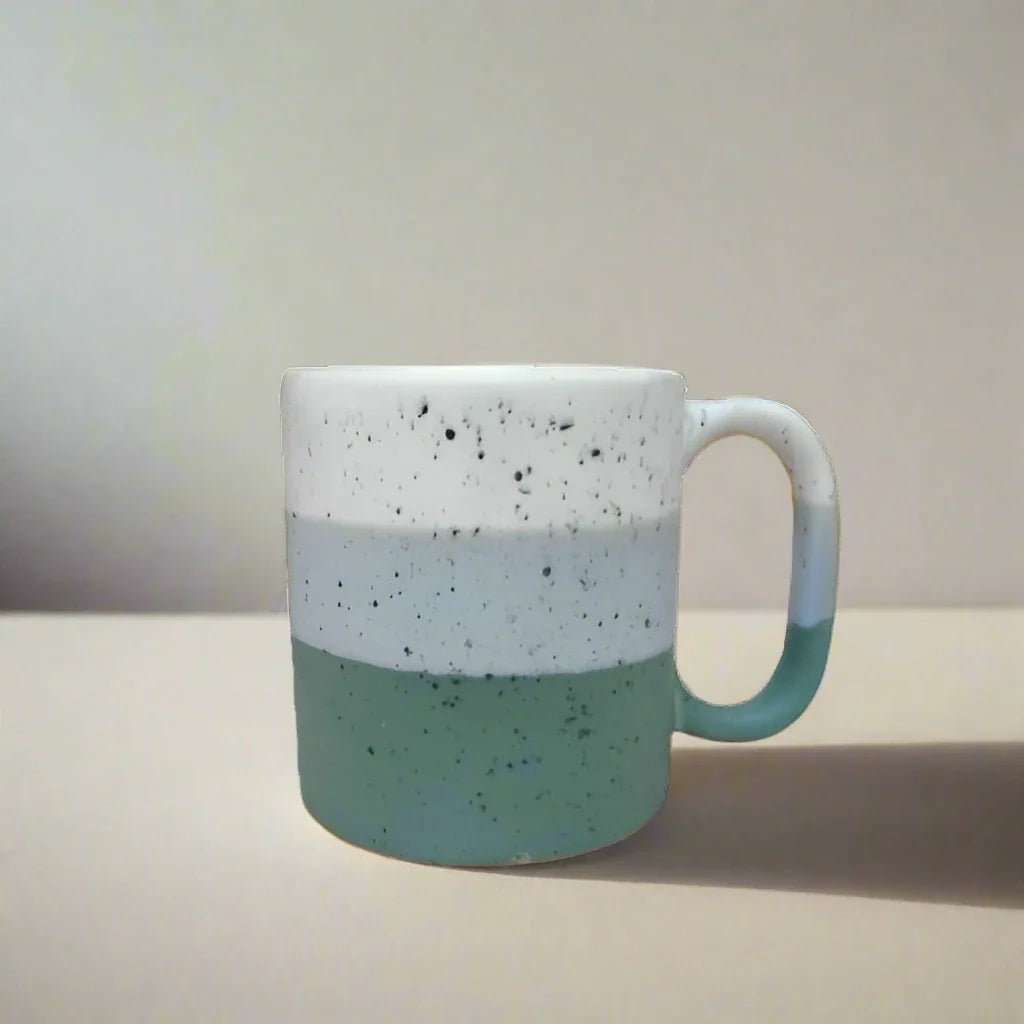 Shades of Green Matte Ceramic Mug - 300 ml